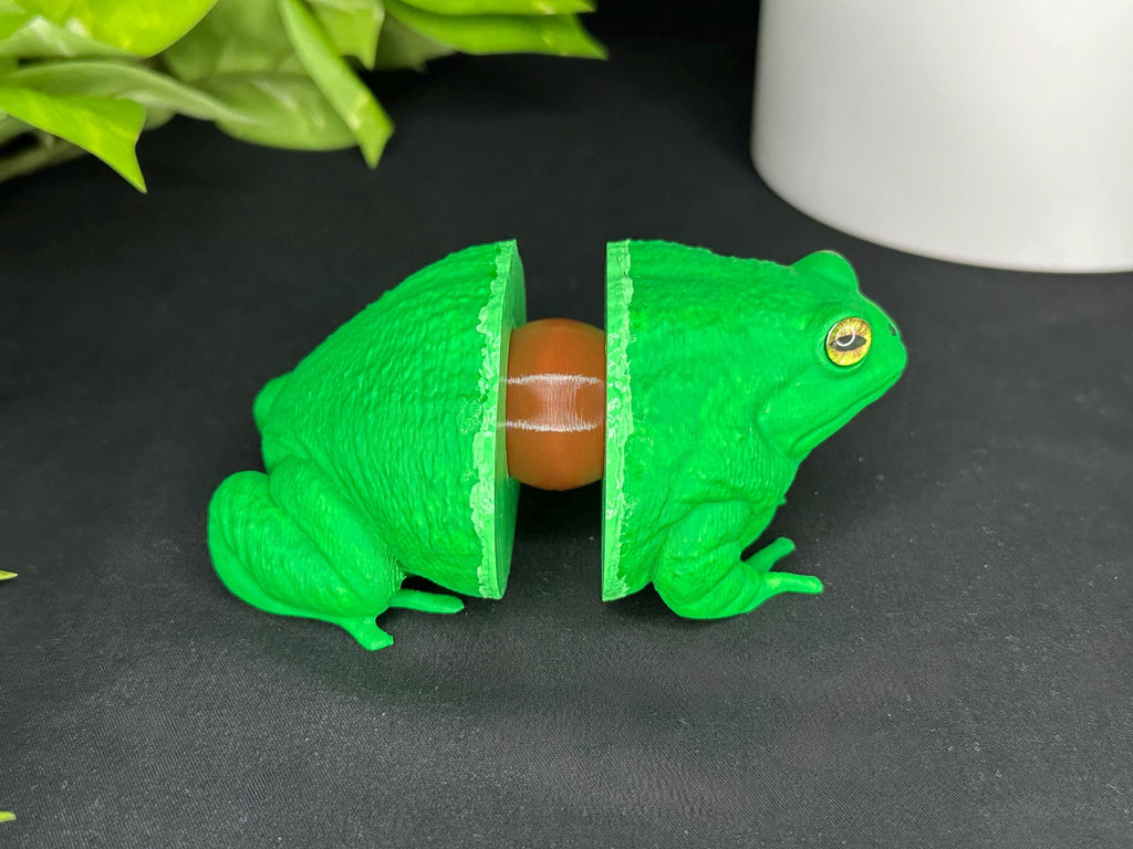 Avocatoad Toad Decor Figurine with Custom Glass Eyes