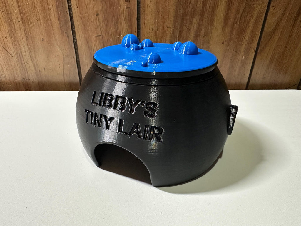 Witch Cauldron Humid Hide for Reptiles – Halloween Terrarium Decor with Shedding Support