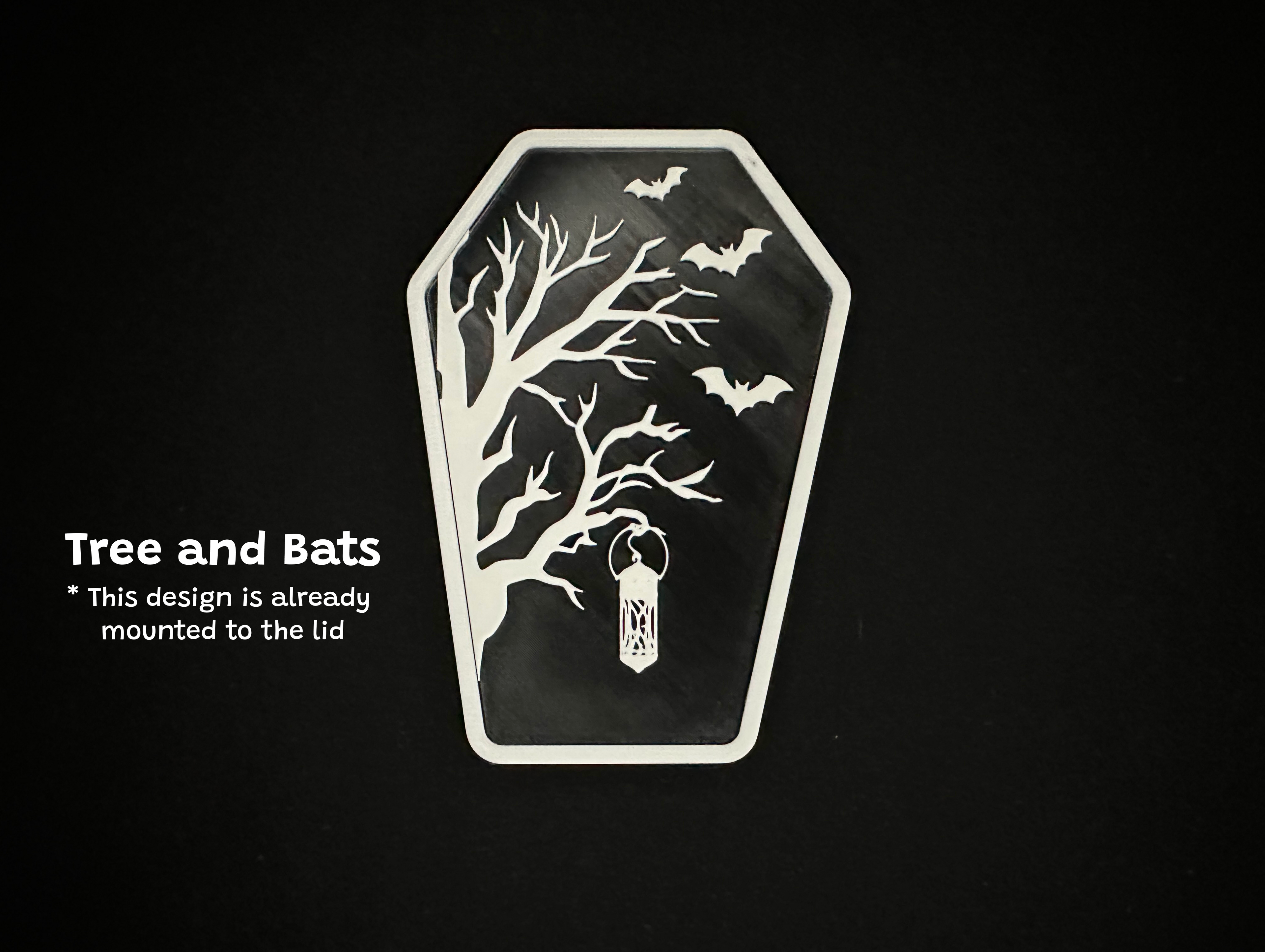 Coffin Humid Hide for Reptiles – Gothic Terrarium Decor with Shedding Support
