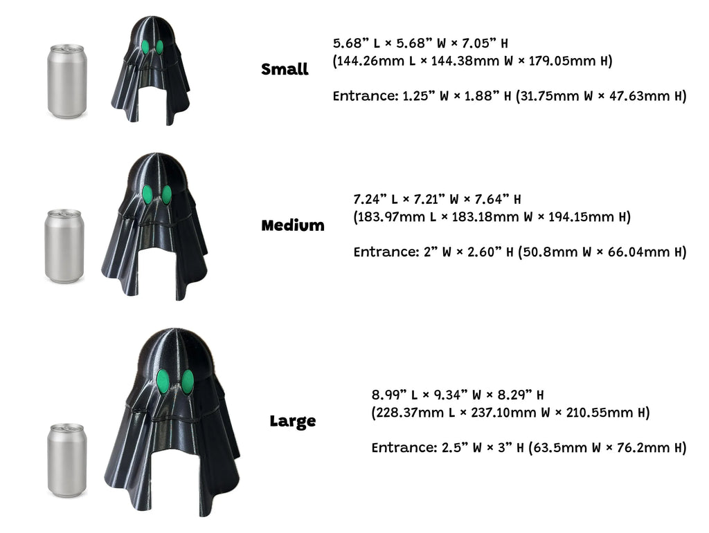 Ghost Humid Hide for Reptiles – Halloween Terrarium Decor with Shedding Support