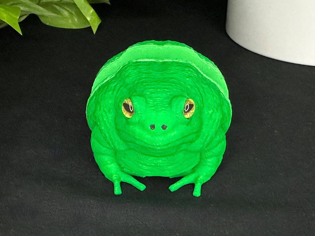Avocatoad Toad Decor Figurine with Custom Glass Eyes