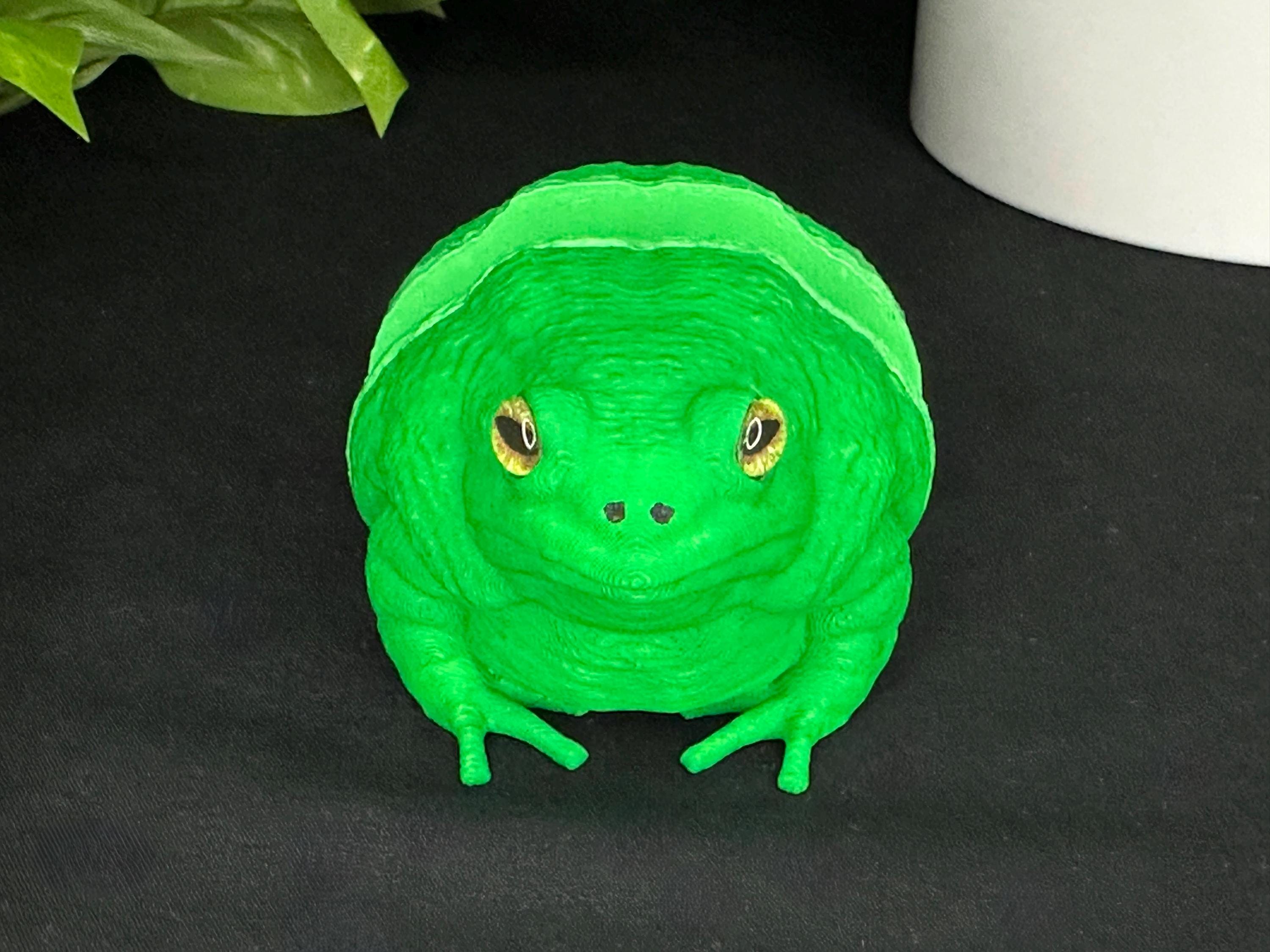 Avocatoad Toad Decor Figurine with Custom Glass Eyes