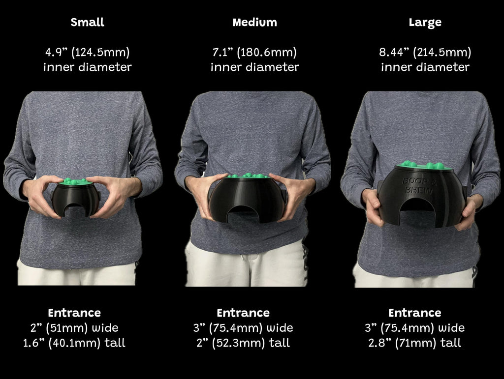 Witch Cauldron Humid Hide for Reptiles – Halloween Terrarium Decor with Shedding Support