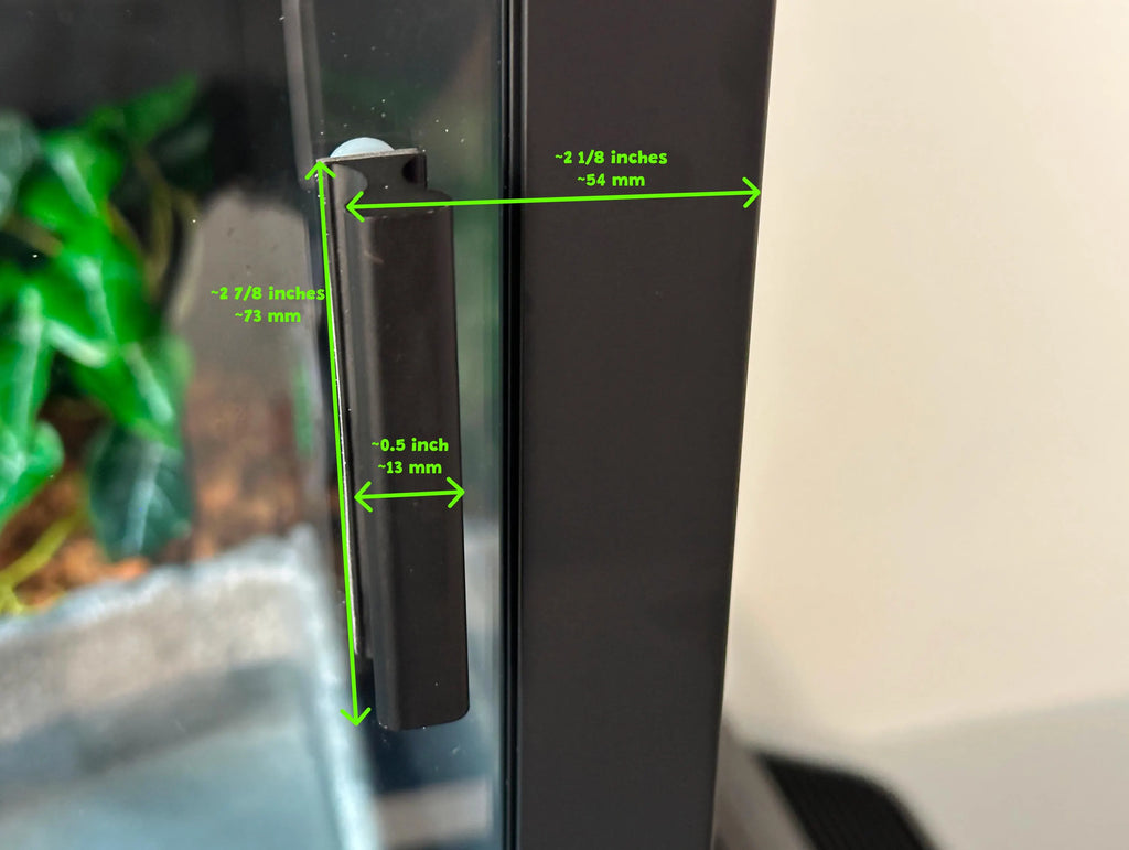 Keep-a-Noodle Sliding Door Lock for Reptile Enclosures – Secure Glass Enclosure Clip (Fits Dubia & More)