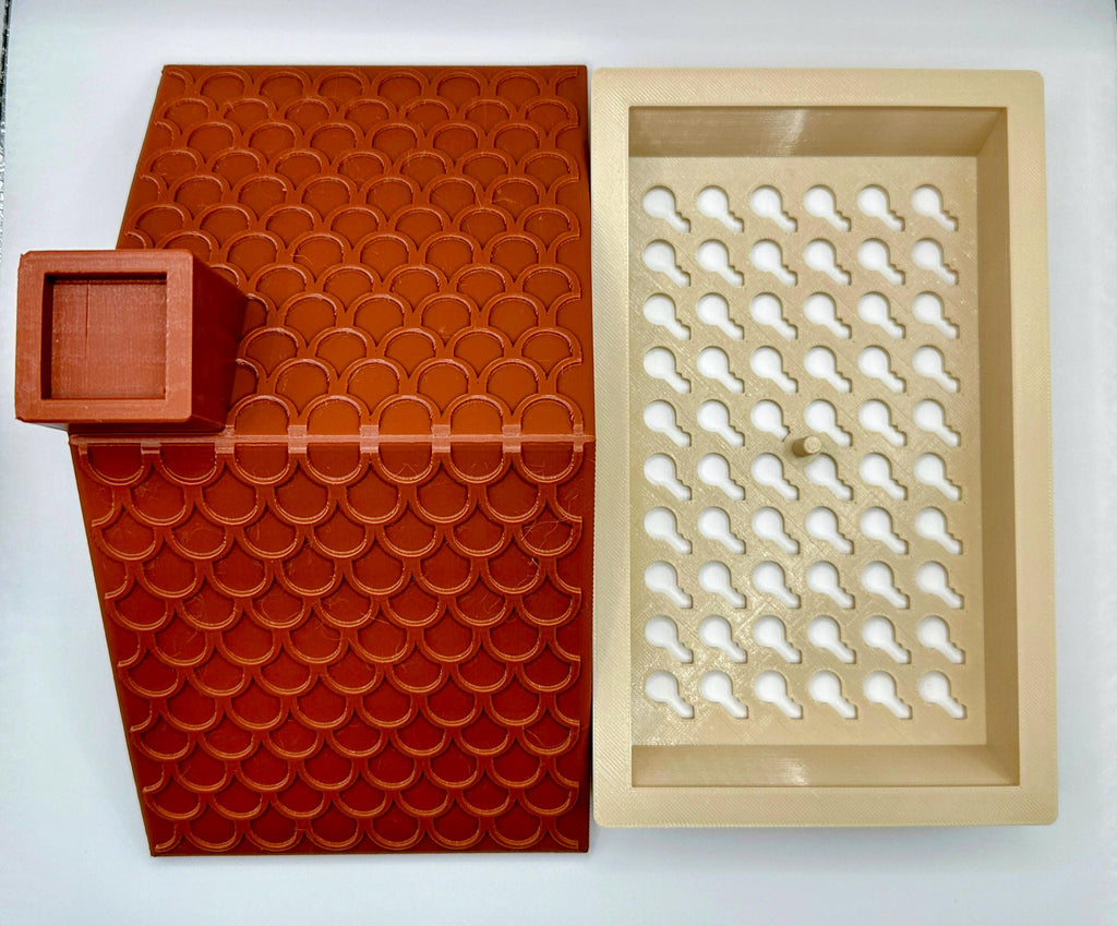 Whimsical Crooked Cottage Humid Hide for Reptiles – Fantasy Enclosure Decor with Shedding Support