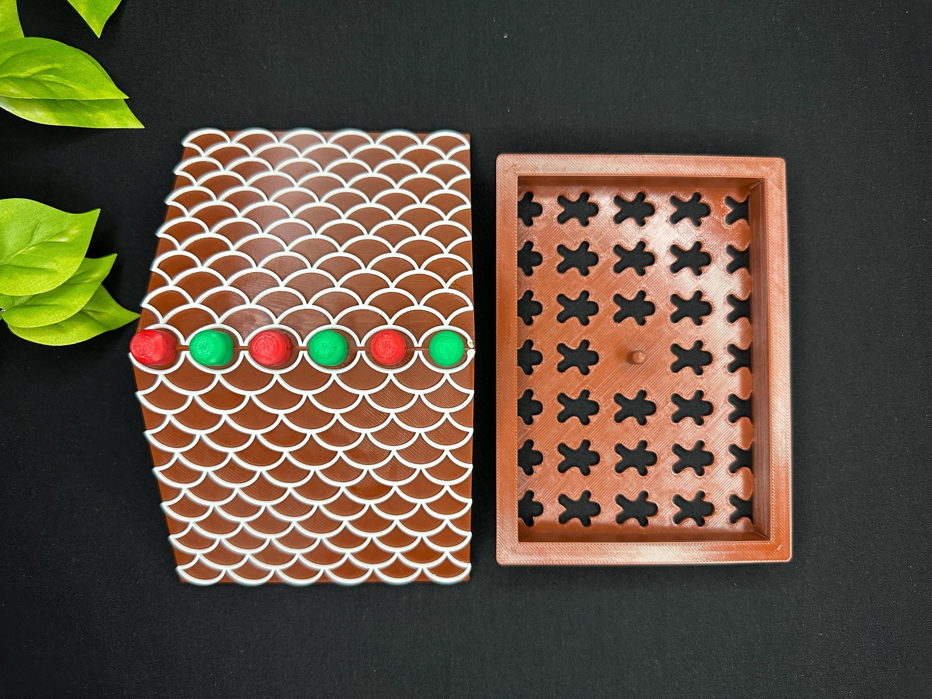 Gingerbread House Humid Hide for Reptiles – Festive Holiday Terrarium Decor with Shedding Support