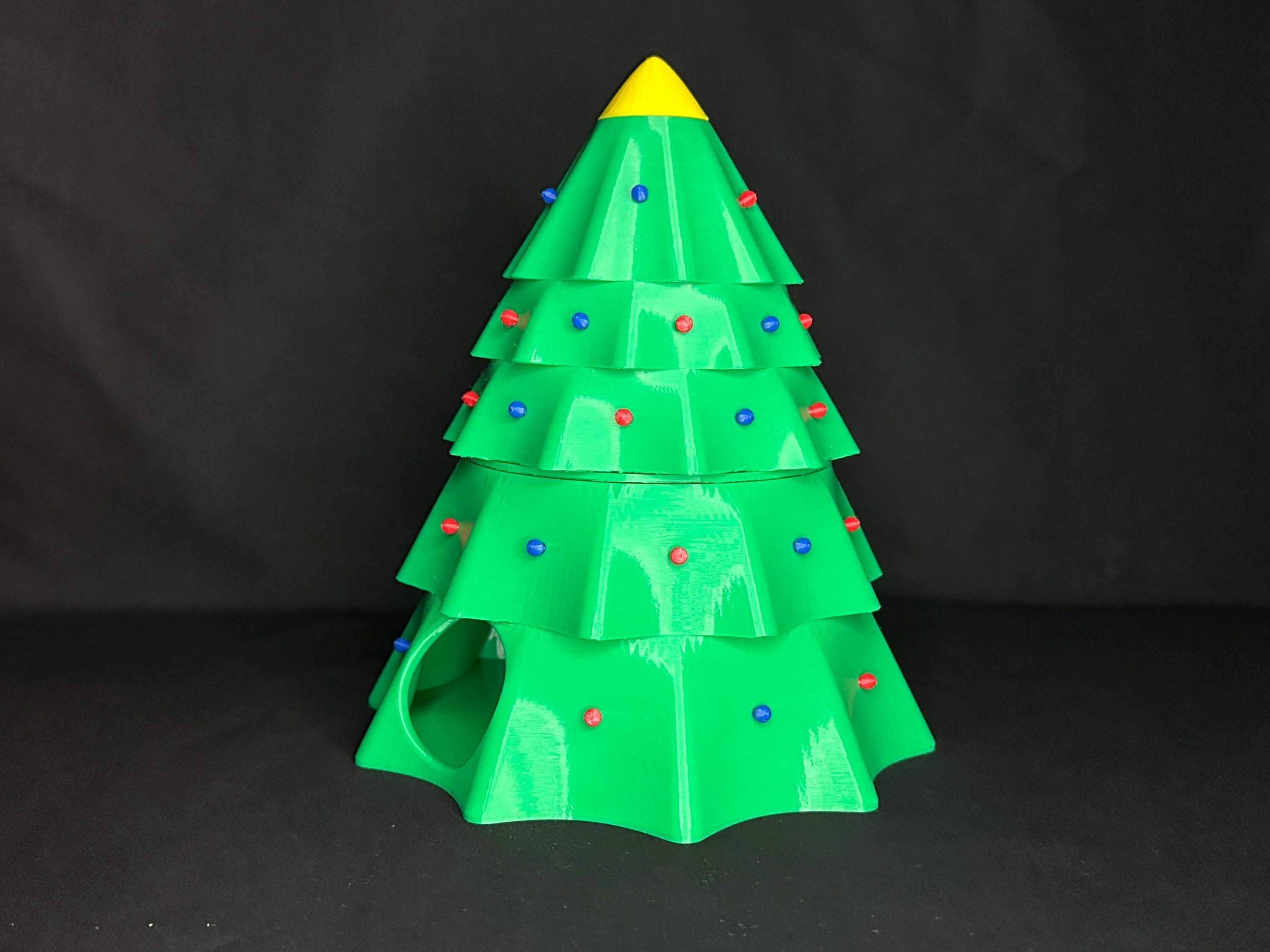 Christmas Tree Humid Hide for Reptiles – Festive Holiday Terrarium Decor with Shedding Support