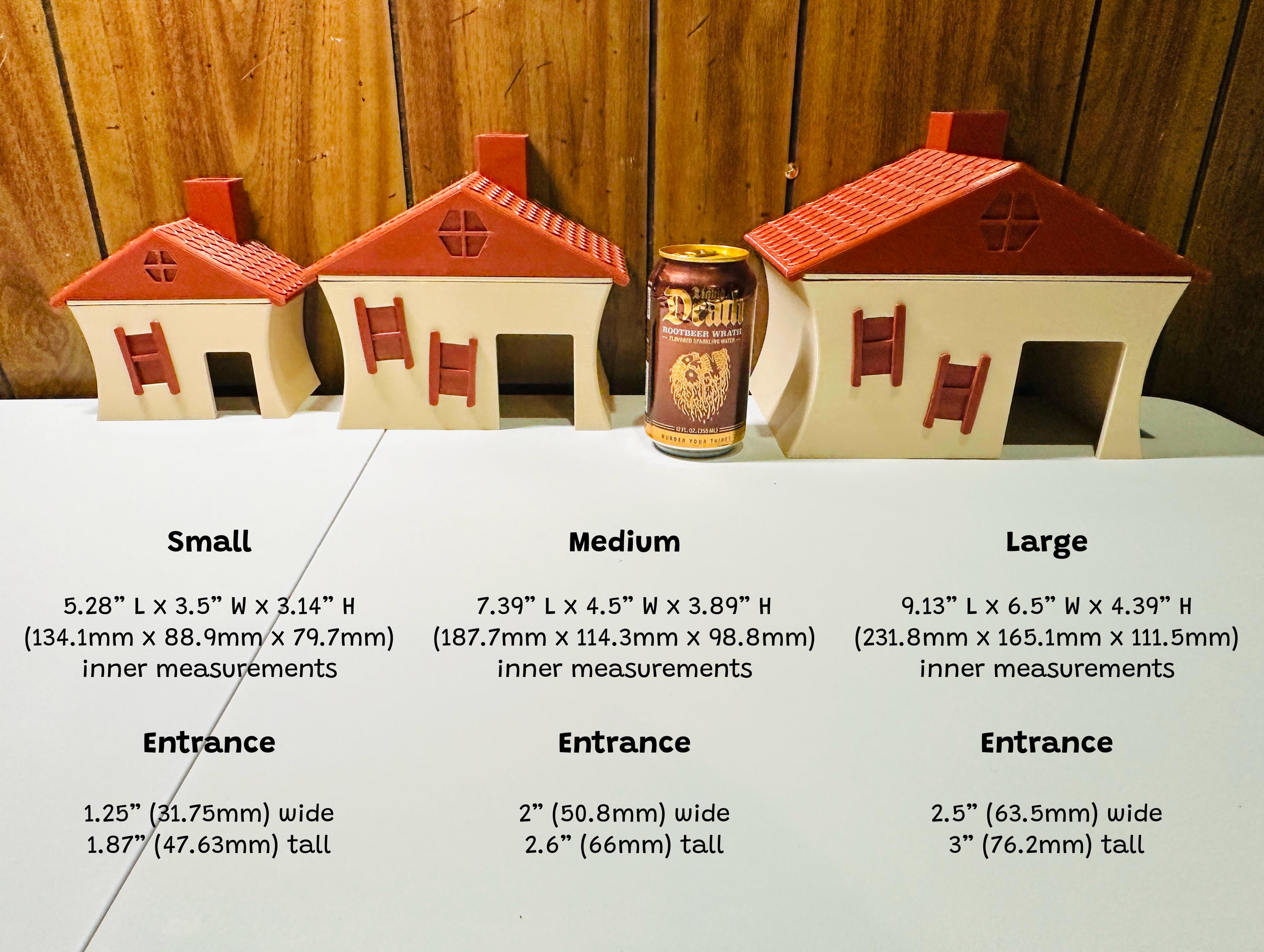 Whimsical Crooked Cottage Humid Hide for Reptiles – Fantasy Enclosure Decor with Shedding Support