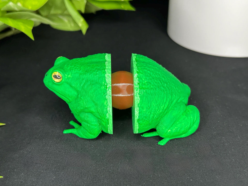 Avocatoad Toad Decor Figurine with Custom Glass Eyes